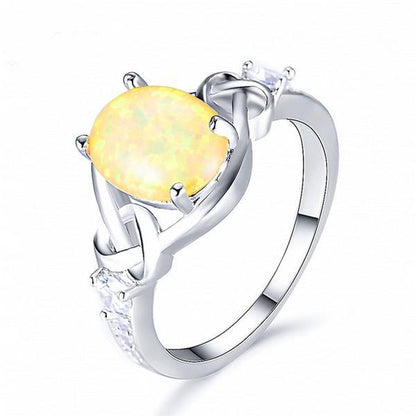 Magical Fire Opal Ring - Floral Fawna