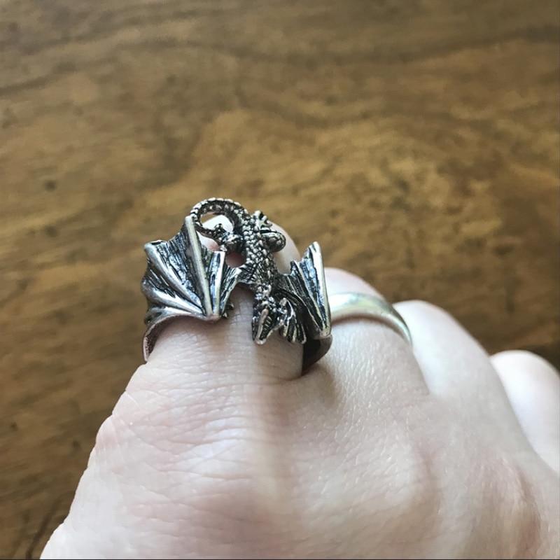 Magical Flying Dragon Ring - Floral Fawna