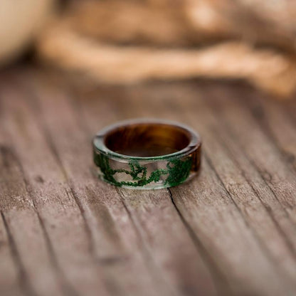 Magical Forest Wooden Ring - Floral Fawna