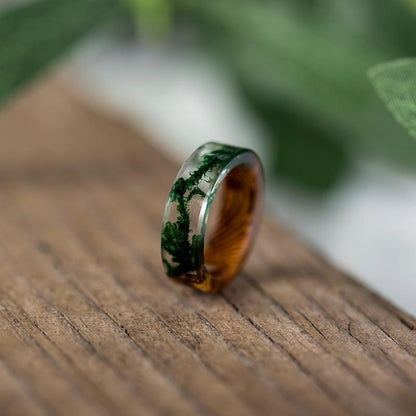 Magical Forest Wooden Ring - Floral Fawna