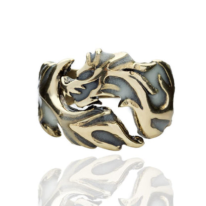 Magical Glow In The Dark Dragon Ring - Floral Fawna