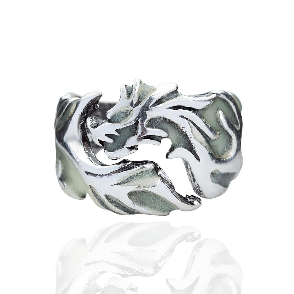 Magical Glow In The Dark Dragon Ring - Floral Fawna