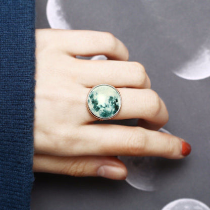 Magical Glow In The Dark Moon Ring - Floral Fawna