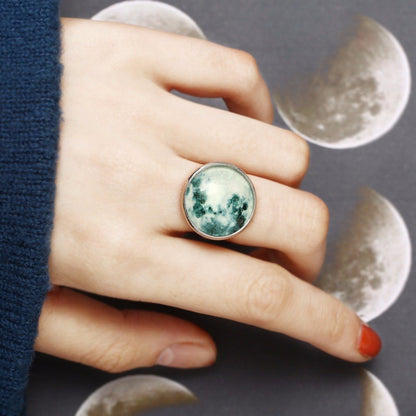 Magical Glow In The Dark Moon Ring - Floral Fawna