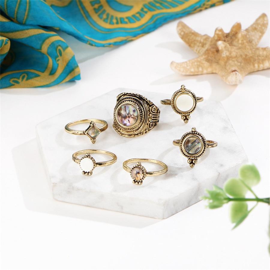 Majestic Universe Ring Set - Floral Fawna