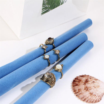 Majestic Universe Ring Set - Floral Fawna