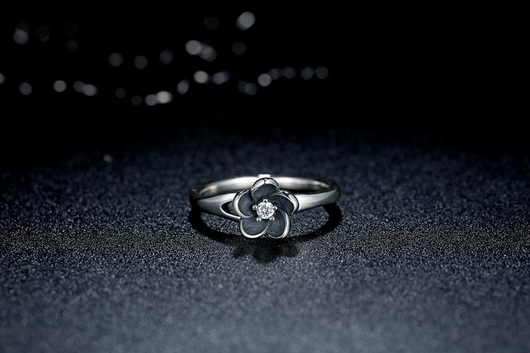 Mystic Flower Silver Ring - Floral Fawna