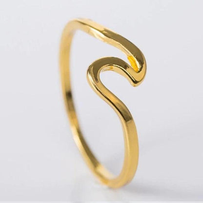 Ocean Summer Wave Ring - Floral Fawna