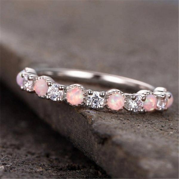 Pink Fairy Opal Ring - Floral Fawna