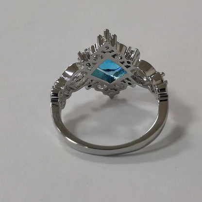 Princess Blue Stone Ring - Floral Fawna