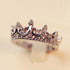 Queen Silver Crown Ring - Floral Fawna