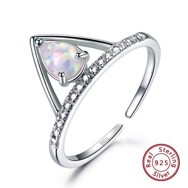Rainbow Opal Fairy Ring - Floral Fawna