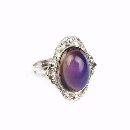 Retro Style Magical Mood Ring - Floral Fawna