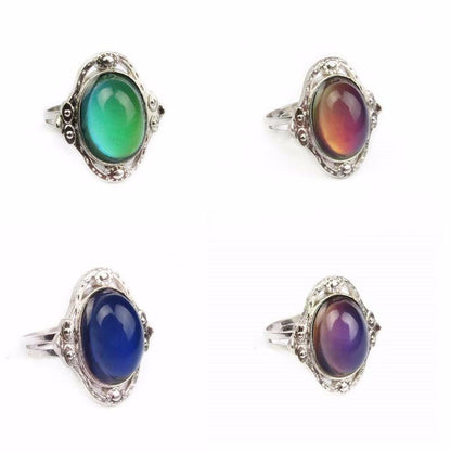 Retro Style Magical Mood Ring - Floral Fawna