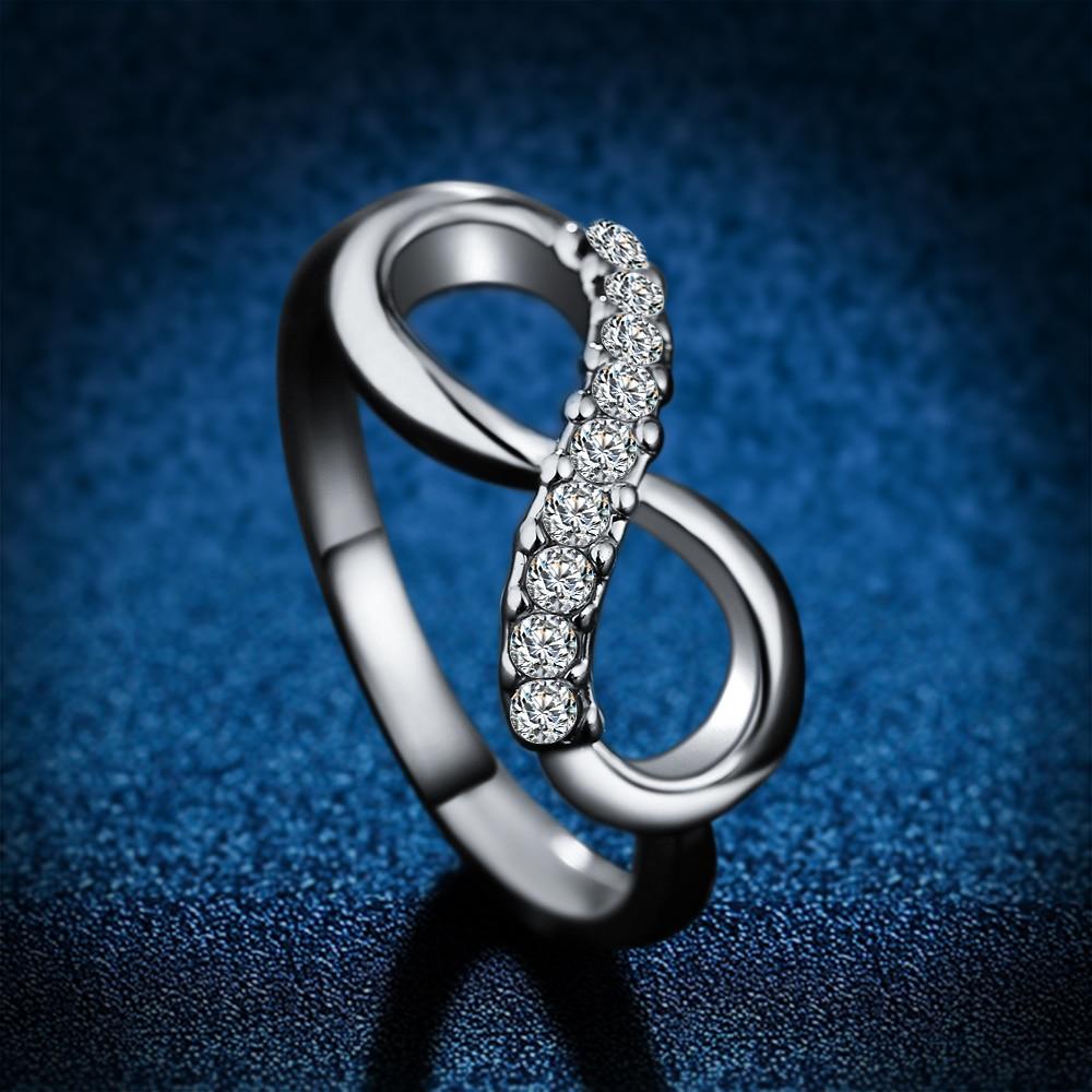 Rhinestone Infinity Ring - Floral Fawna