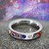 Solar System Titanium Steel Ring - Floral Fawna