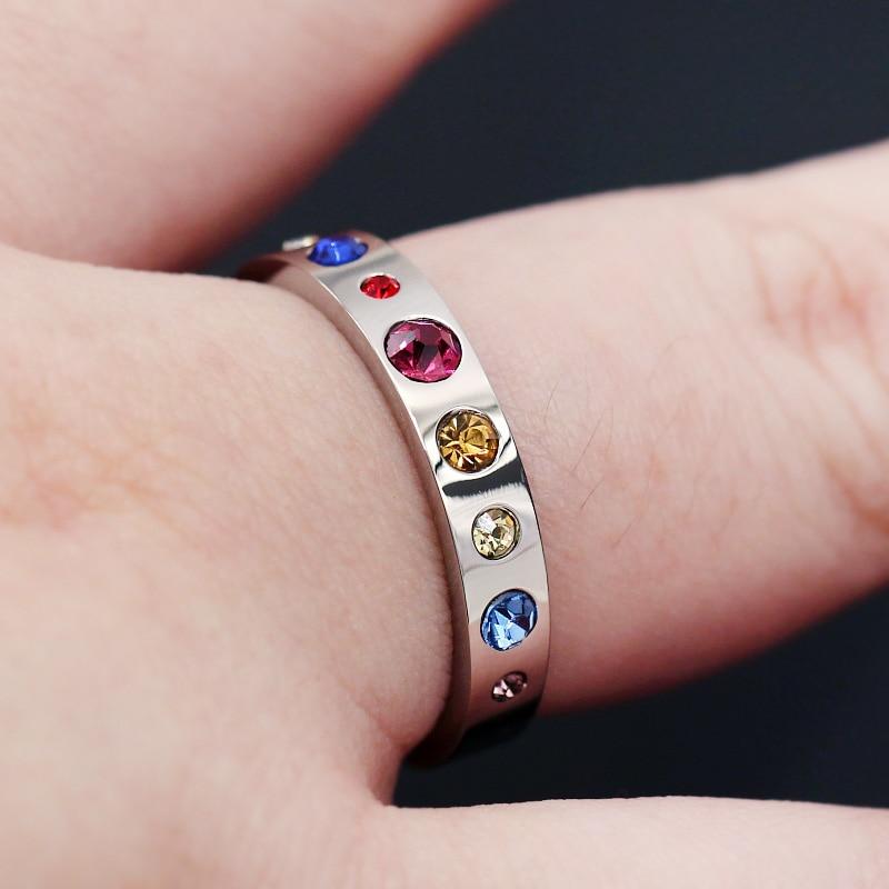 Solar System Titanium Steel Ring - Floral Fawna