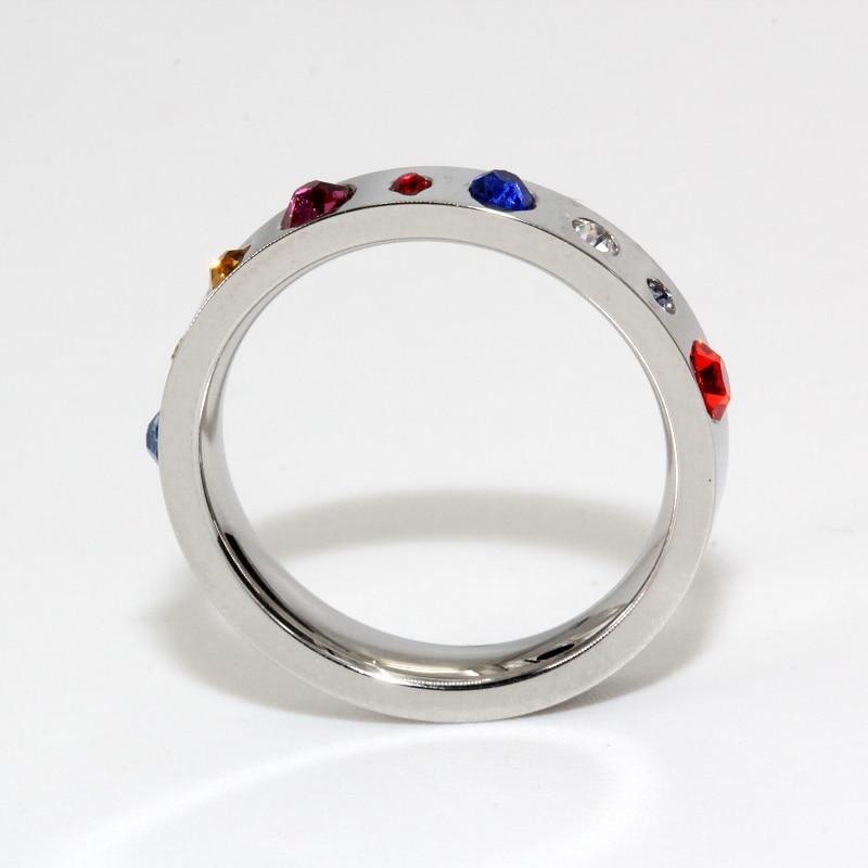 Solar System Titanium Steel Ring - Floral Fawna