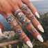 The Bohemian Princess Ring Set - Floral Fawna