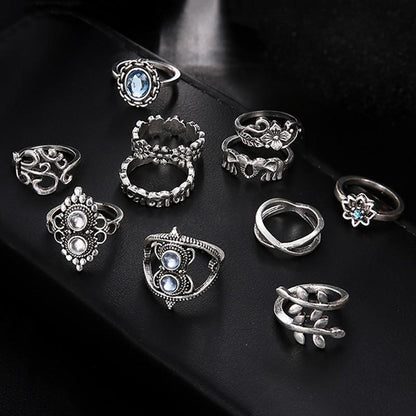 The Bohemian Princess Ring Set - Floral Fawna