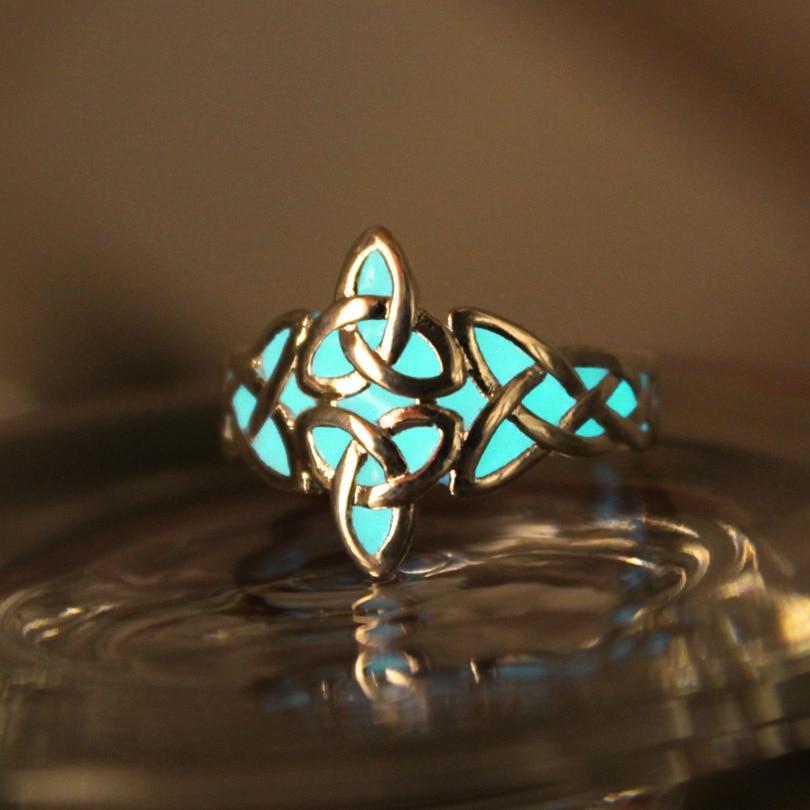 The Celtic Knot Glow In The Dark Ring - Floral Fawna