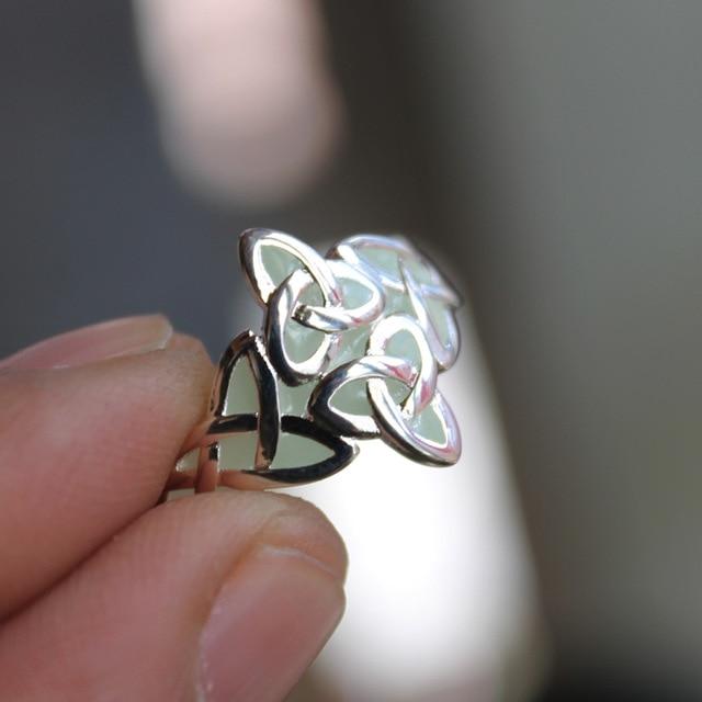 The Celtic Knot Glow In The Dark Ring - Floral Fawna