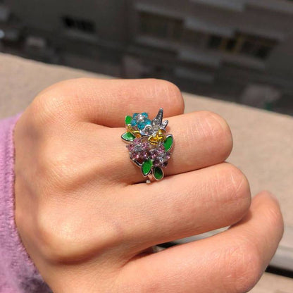 The Flower Fairy Fantasy Ring - Floral Fawna