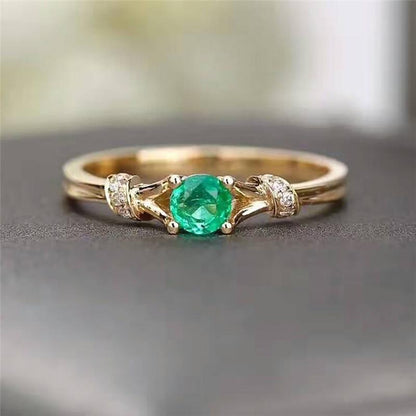 The Green Enchantress Ring - Floral Fawna