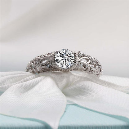 The Midnight Frost Ring - Floral Fawna