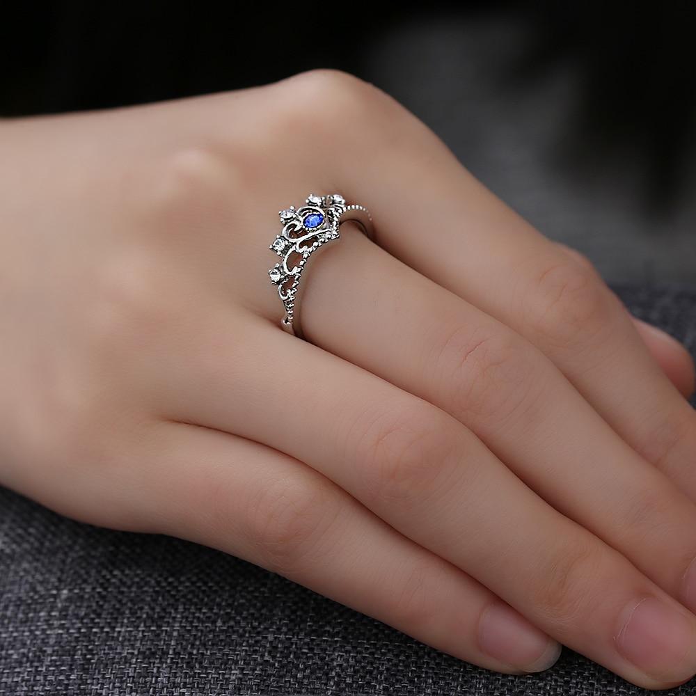 The Princess Heart Crown Ring - Floral Fawna