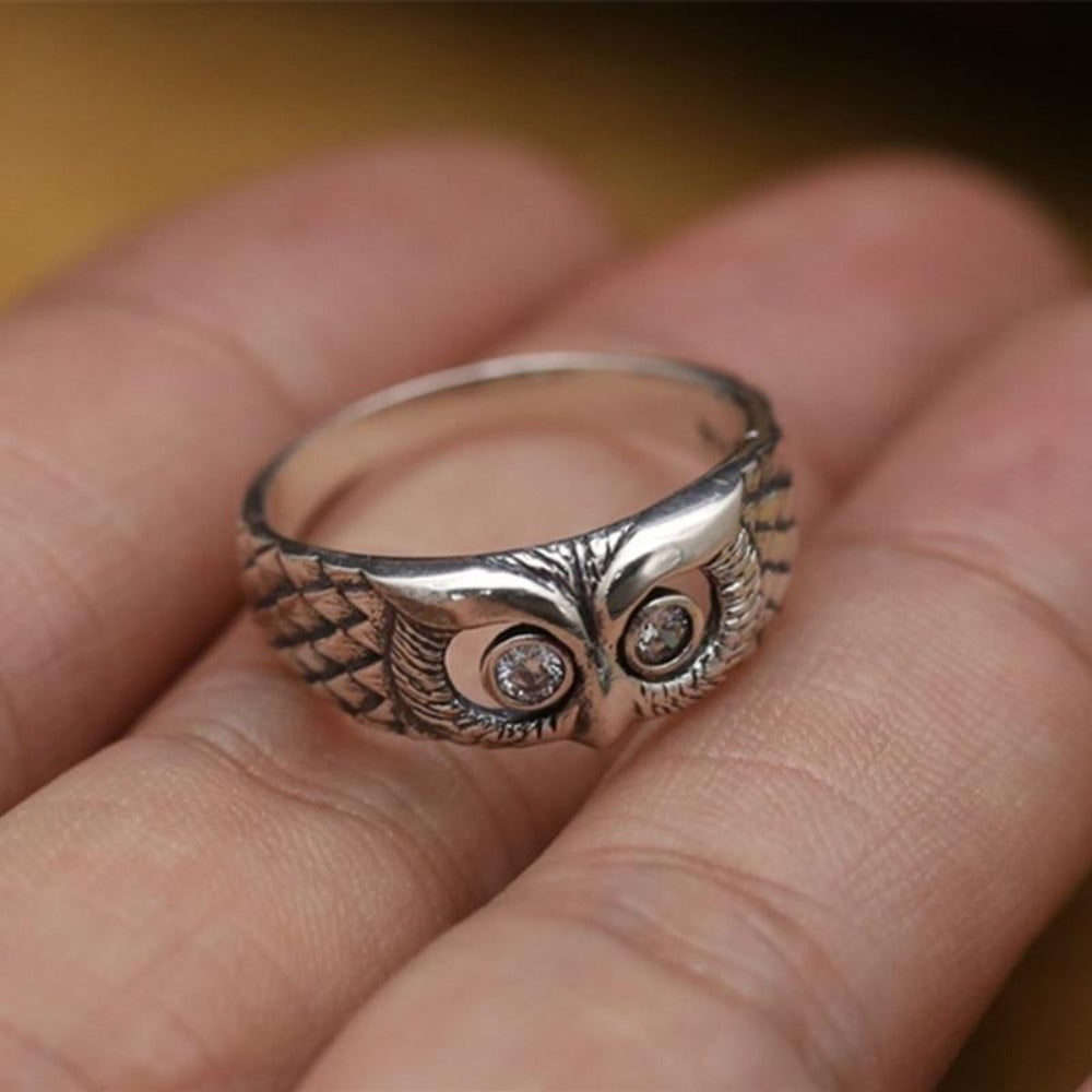 The Wise Owl Ring - Floral Fawna