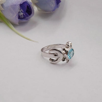 Triple Moon Goddess Ring - Floral Fawna