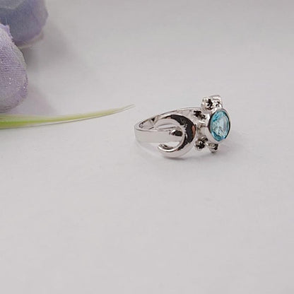 Triple Moon Goddess Ring - Floral Fawna