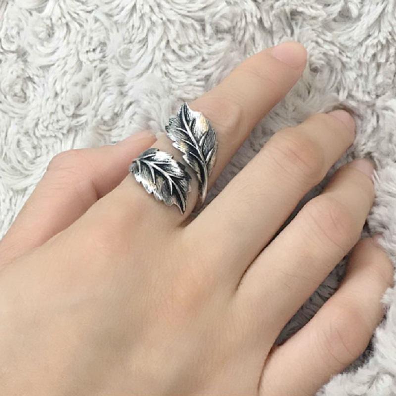 Twisted Leaf Wrap Ring - Floral Fawna