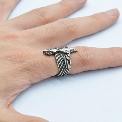 Viking Raven Wrap Ring - Floral Fawna