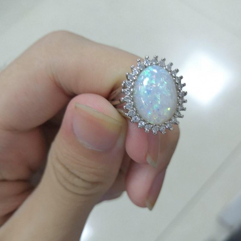Vintage Opal Stone Ring - Floral Fawna