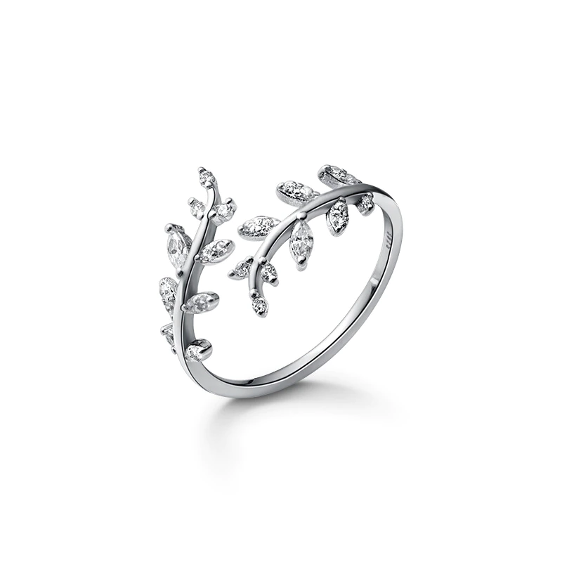 Majestic Vines Silver Ring - Floral Fawna