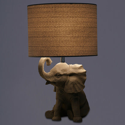 Elephant Table Lamp - Floral Fawna