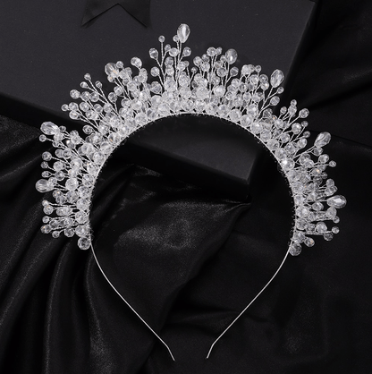 Statement Gem Tiara - Floral Fawna