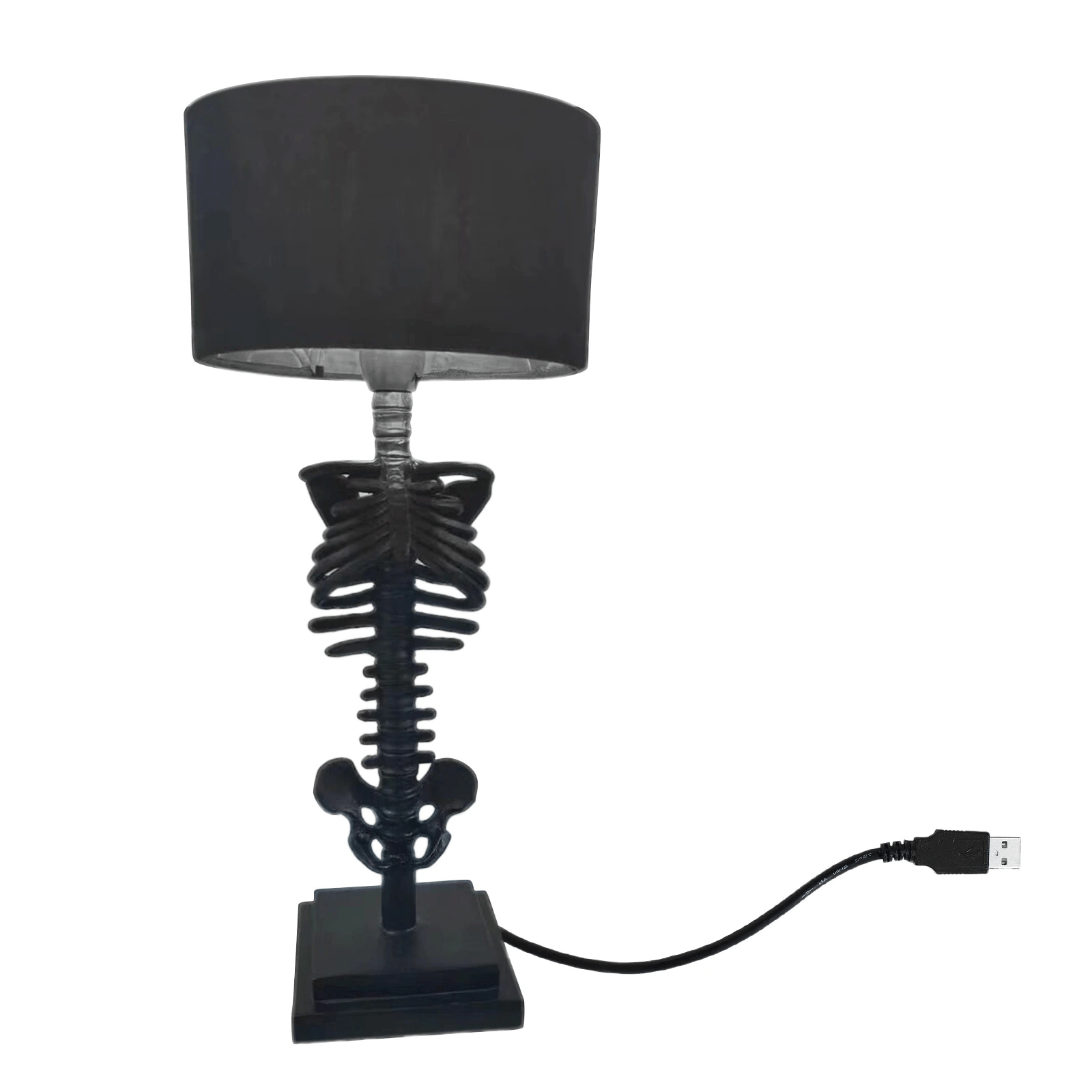 Gothic Skeleton 3D Table Lamp - Floral Fawna