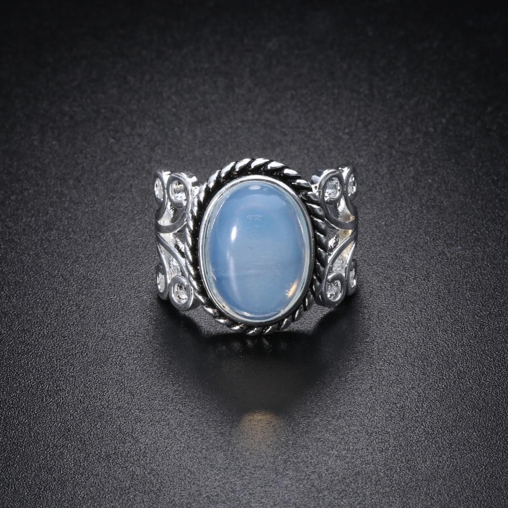 Tibetan Inspired Moonstone Ring - Floral Fawna