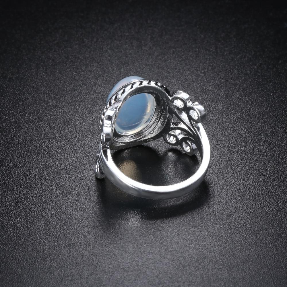 Tibetan Inspired Moonstone Ring - Floral Fawna