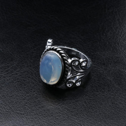 Tibetan Inspired Moonstone Ring - Floral Fawna