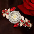 Crystal Leaves Bracelet Watch - Floral Fawna