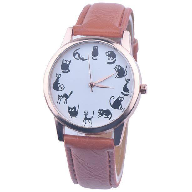 Funny Cats Watch - Floral Fawna