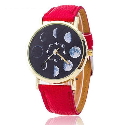 Phases Of The Moon &quot;Luna&quot; Watch - Floral Fawna