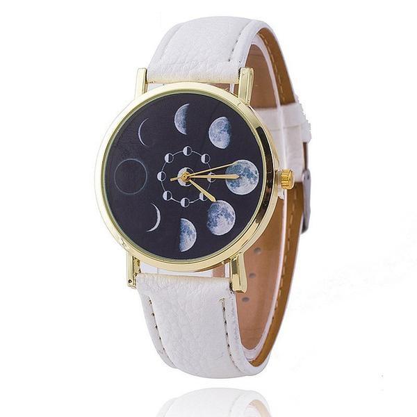 Phases Of The Moon &quot;Luna&quot; Watch - Floral Fawna