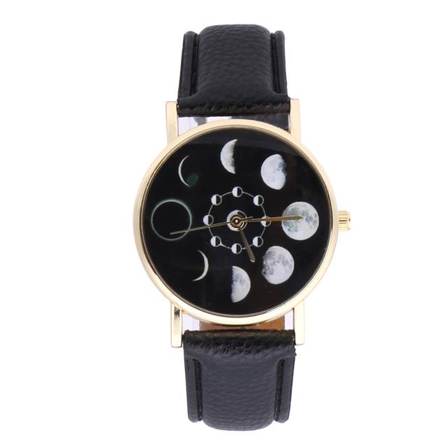 Phases Of The Moon &quot;Luna&quot; Watch - Floral Fawna