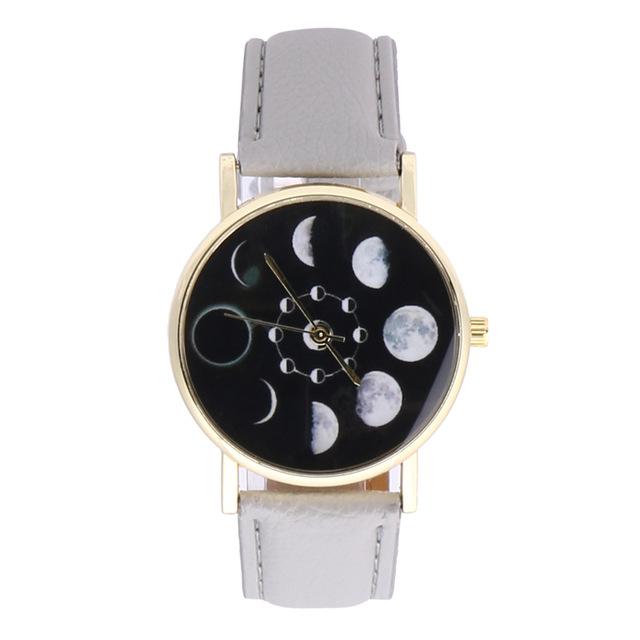 Phases Of The Moon &quot;Luna&quot; Watch - Floral Fawna