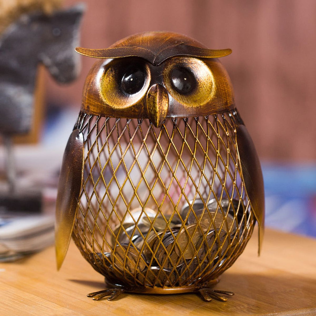 Wise Owl Metal Saving Box - Floral Fawna